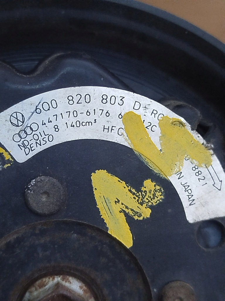 фото №7, Компресор кондиціонера компресор насос skoda fabia i 6q0820803d