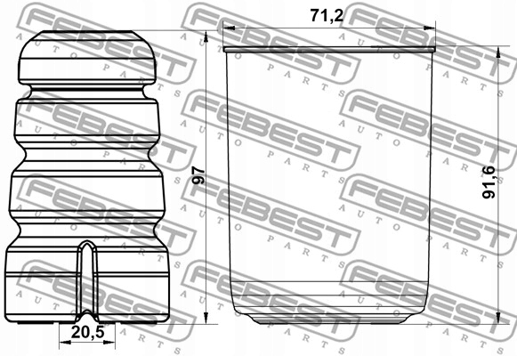 фото №3, Febest adshb-q5f-kit