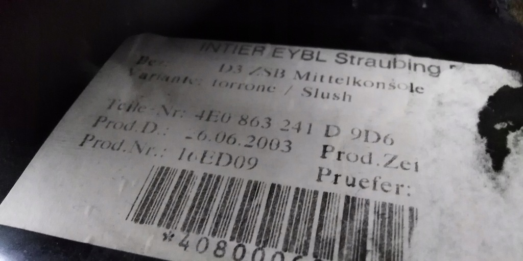 фото №11, Audi a8 d3 підлокітник тунель середній 03r