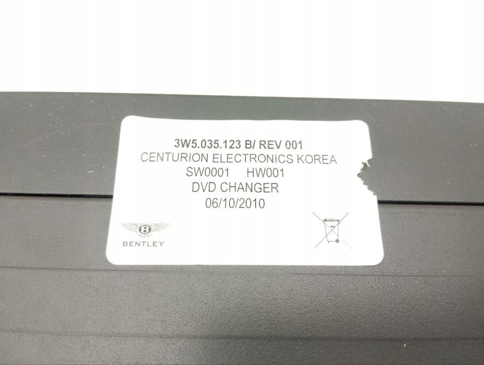 фото №6, Bentley continental 2012 панель / радиопроигрыватель cd/dvd/gps 3w5035123b