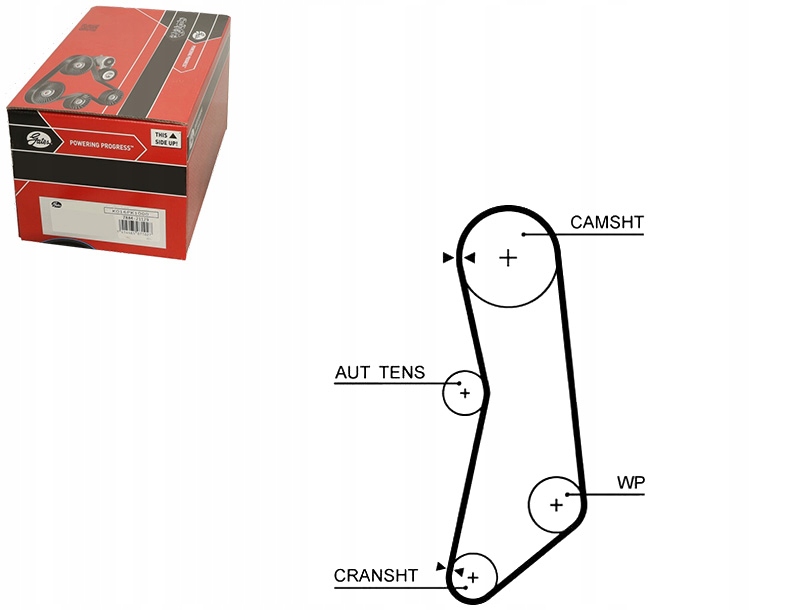 фото №1, Ремінь розподільного валу fiat panda 1.1 09.03- gates