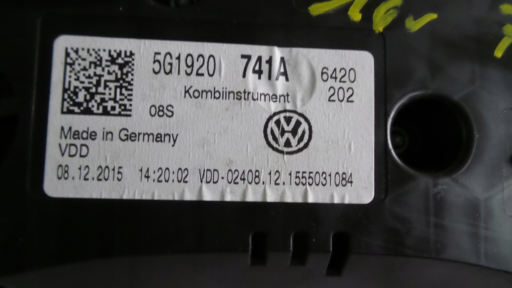 фото №5, Счетчик приборы приборная панель europa vw golf vii 2015 5g1920741a 5g