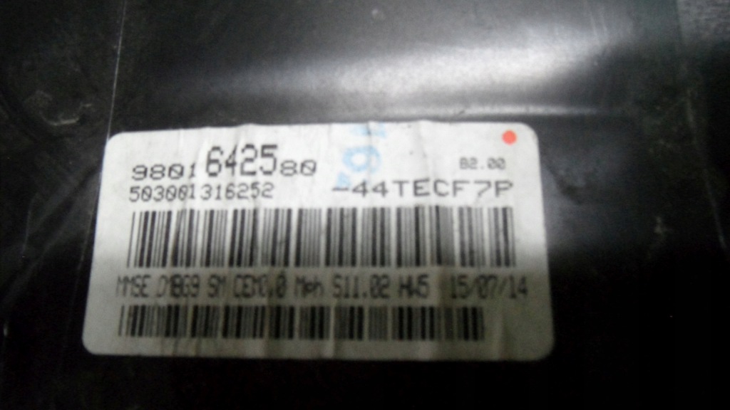 Peugeot partner 2 рестайлинг  1.6 hdi 14r панель приборы англичанин  9801642580 в Украине