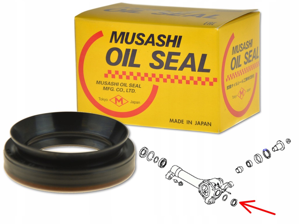 фото №1, Nissan frontier 04- сальник полуось перед левый