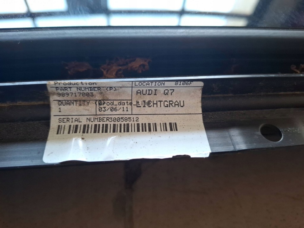 фото №8, Люк / комплект audi q7 4l facelift 2012 989717003