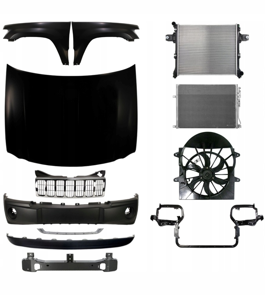 фото №1, Jeep grand cherokee 05-08 капот крила pas