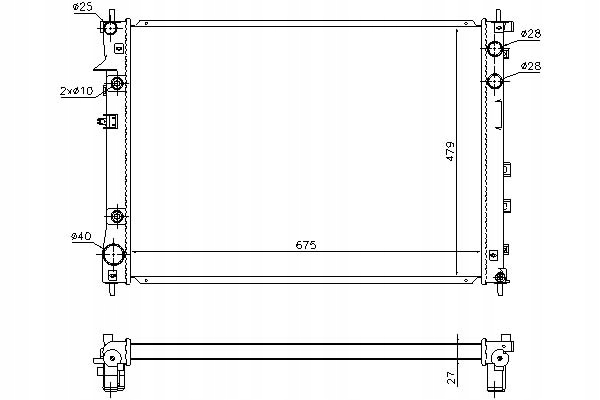 фото №1, Nissens радіатор wody subaru tribeca 3.0 b9