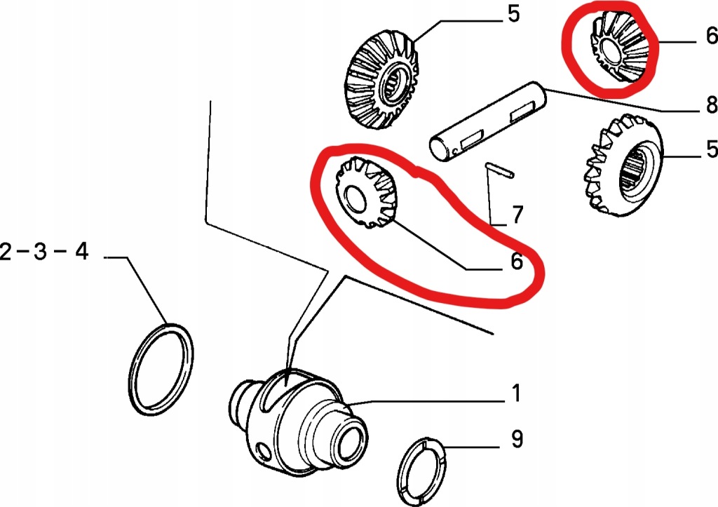 Шестерня механізм. диференціала сателіт fiat 7699515 Недорого