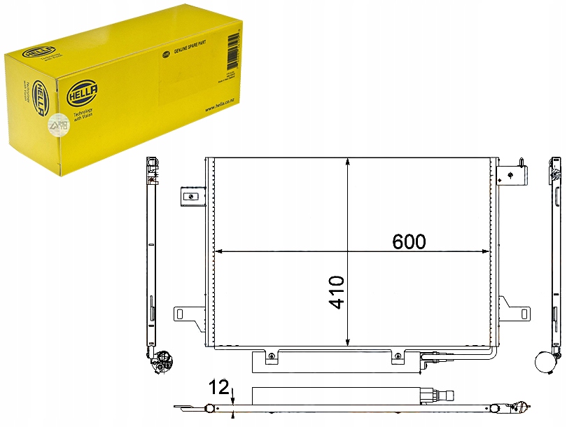 фото №1, Hella конденсатор кондиціонера mercedes w169 04-