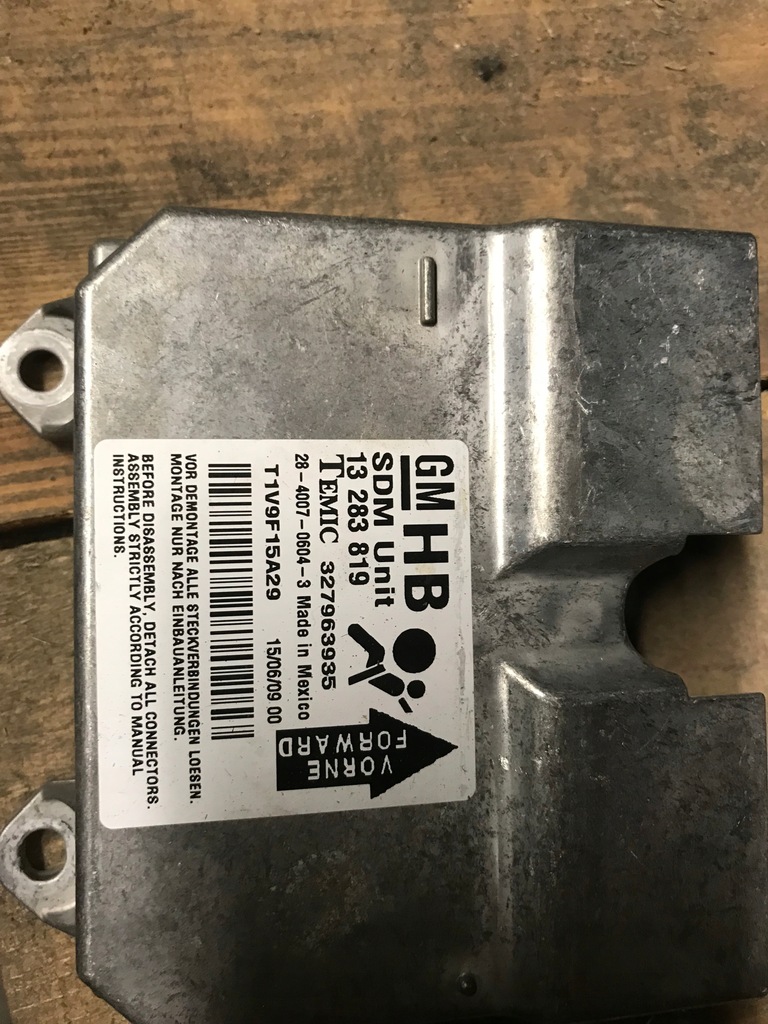 фото №1, Opel модуль подушок подушка безпеки 13283819 hb
