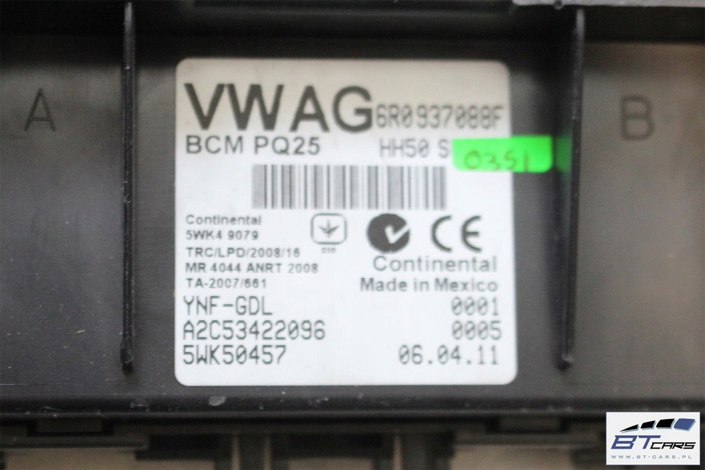 фото №6, Vw the beetle набір стартовий запуск автомобіля автомобіля 5c5920870 06j906027a