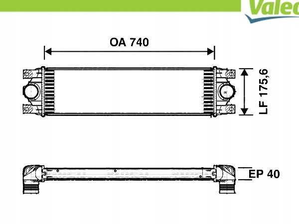 фото №2, Valeo 817637 радиатор воздуха наддувочный