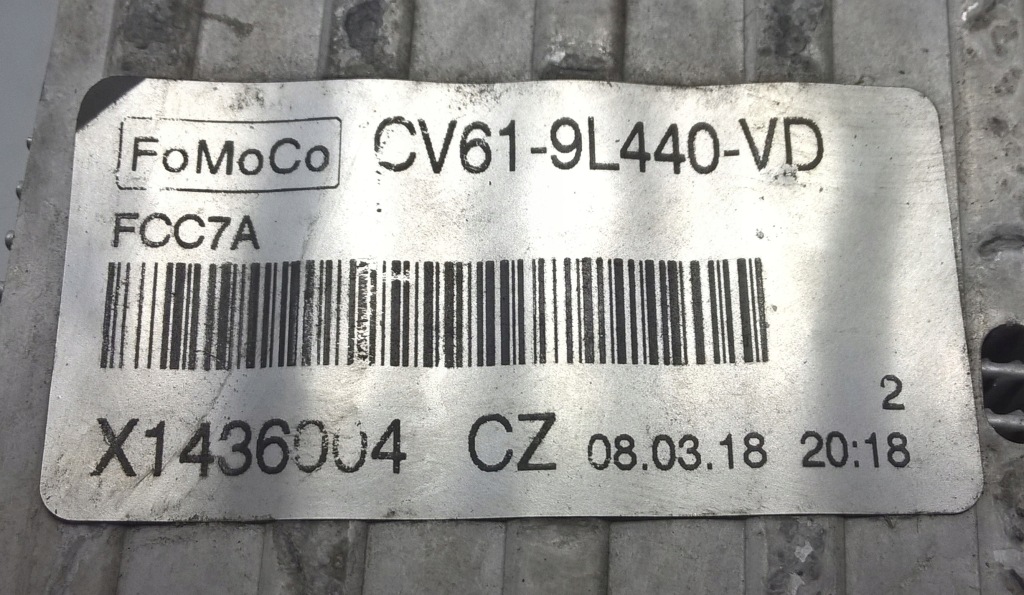 Ford connect focus c-max 1.0 ecoboost інтеркулер Зі Шроту