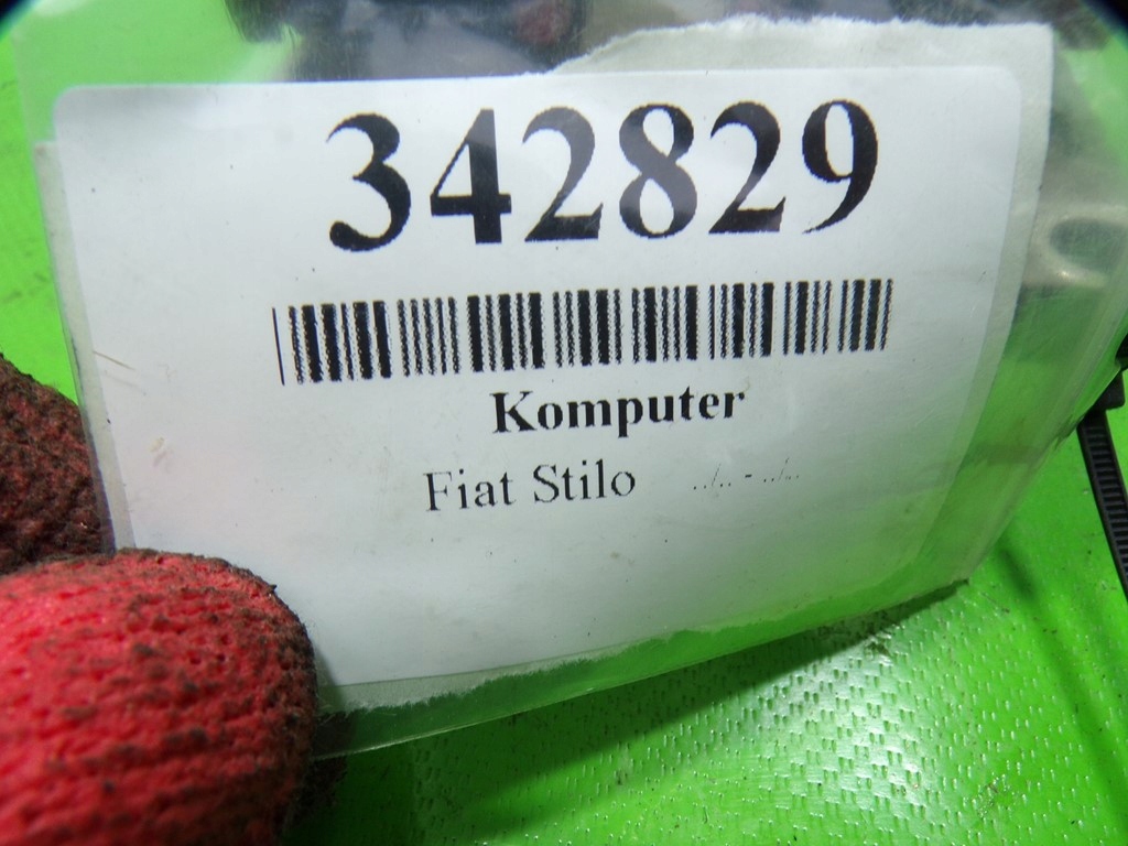 фото №9, Fiat stilo 1.6 16v бортовой компьютер блок управления двигателя 55187475