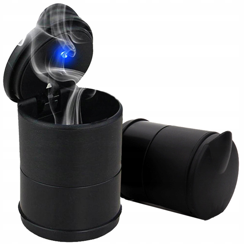 Попільничка автомобільна led корзина w місце чашка хром Ціна