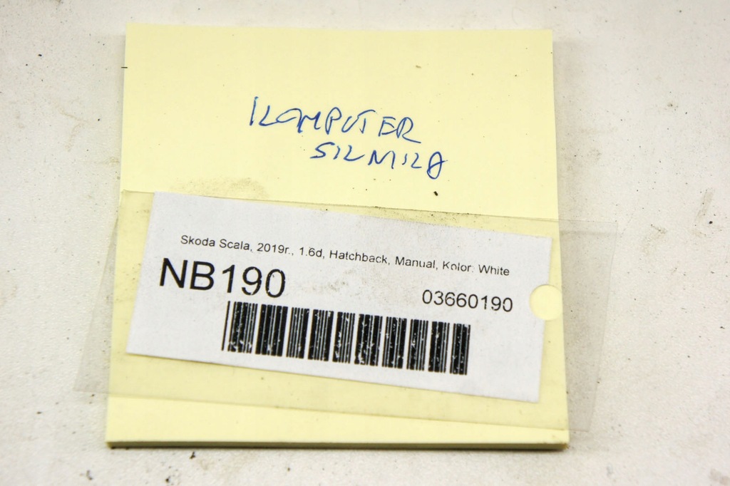 фото №8, Nb190 skoda scala 1.6d бортовий комп'ютер двигуна 04l907445f