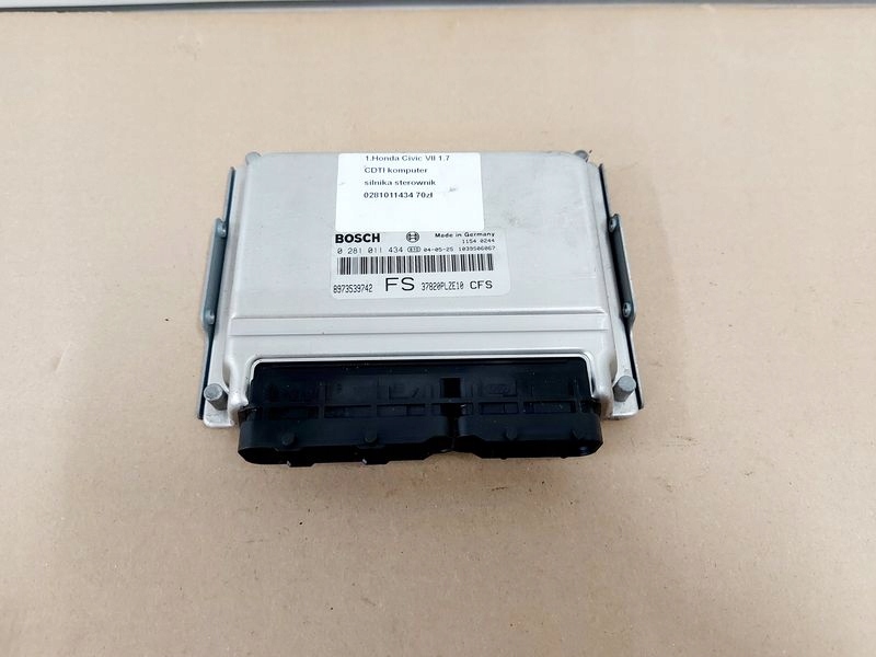 фото №1, Civic vii 1.7 cdti бортовой компьютер блок управления двигателя ecu