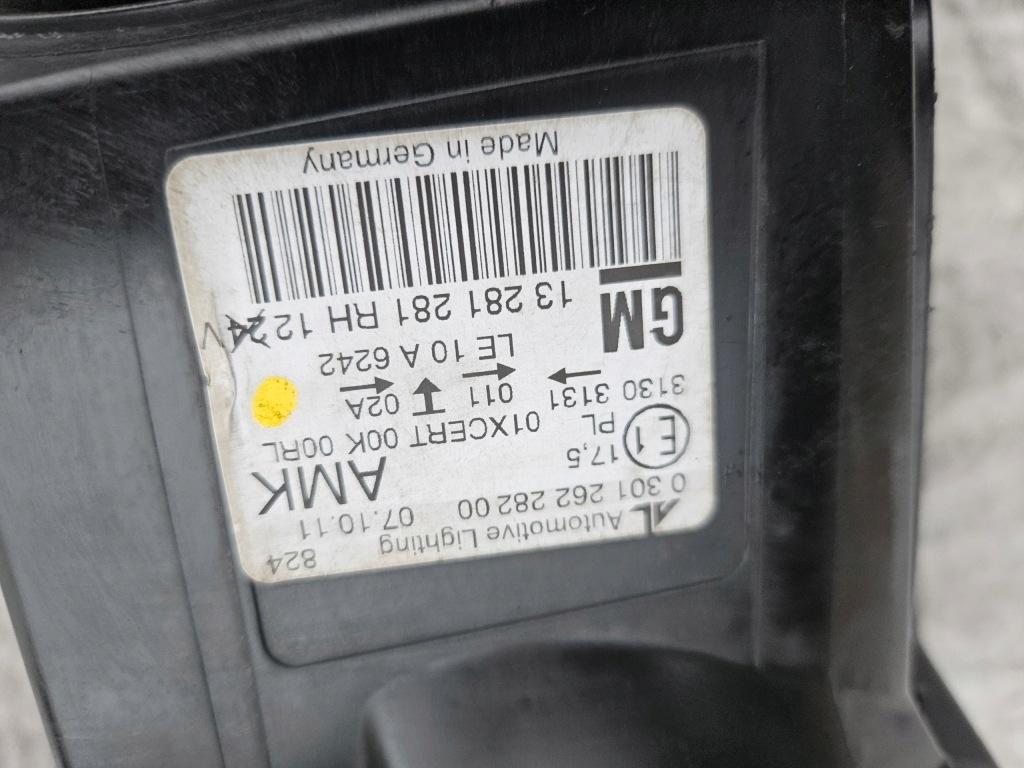 фото №7, Opel astra j gtc cascada лампа bi-xenon права 13281281