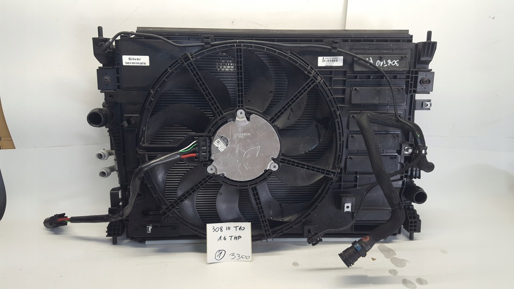 фото №7, Peugeot 308 408 ds4 t10 1,6 hybtyda 21-25r радиатор wody кондиционер вентилятор