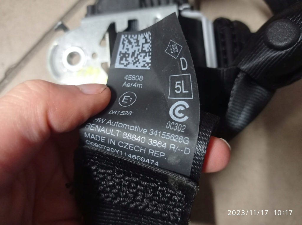 фото №6, Pas безопасности задняя renault twingo iii lift