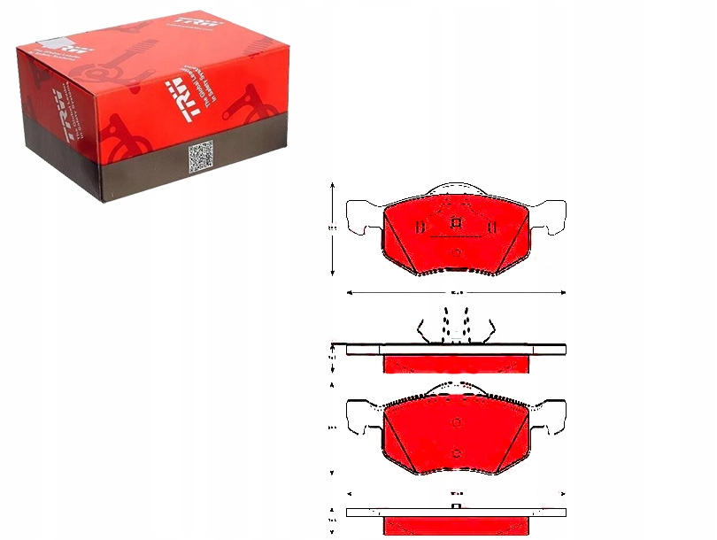 фото №1, Тормозные колодки тормозные mazda перед tribute 2,0-3,0 v6 00