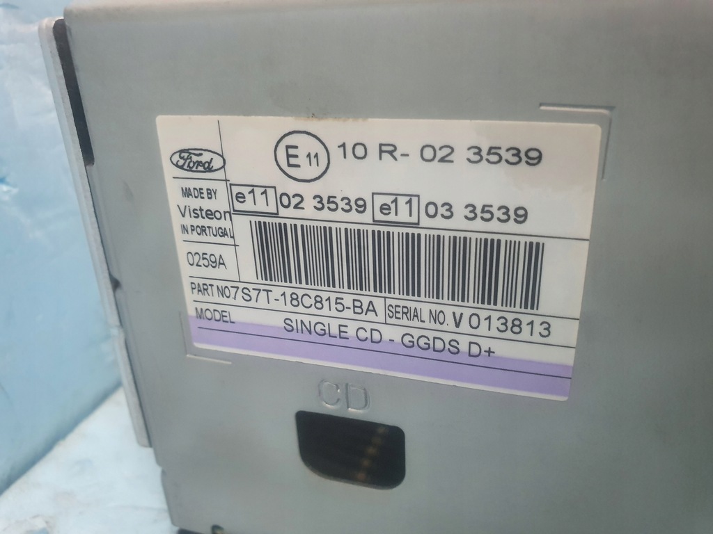 фото №8, Радио cd mp3 ford s-max mondeo mk4