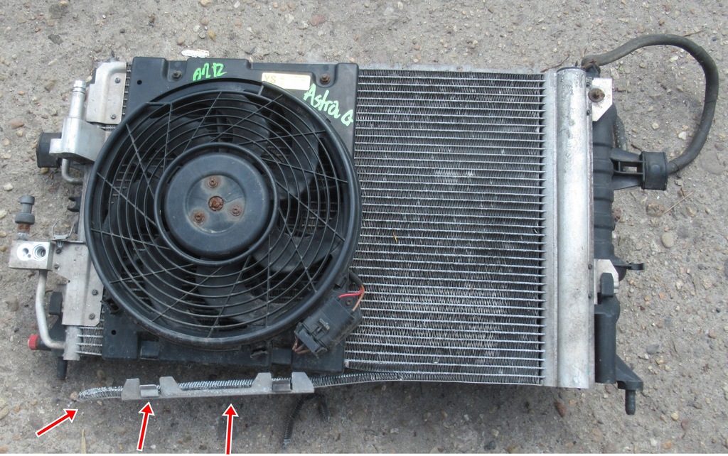 фото №1, Astra g coupe 2.2 радіатор wody з вентилятор