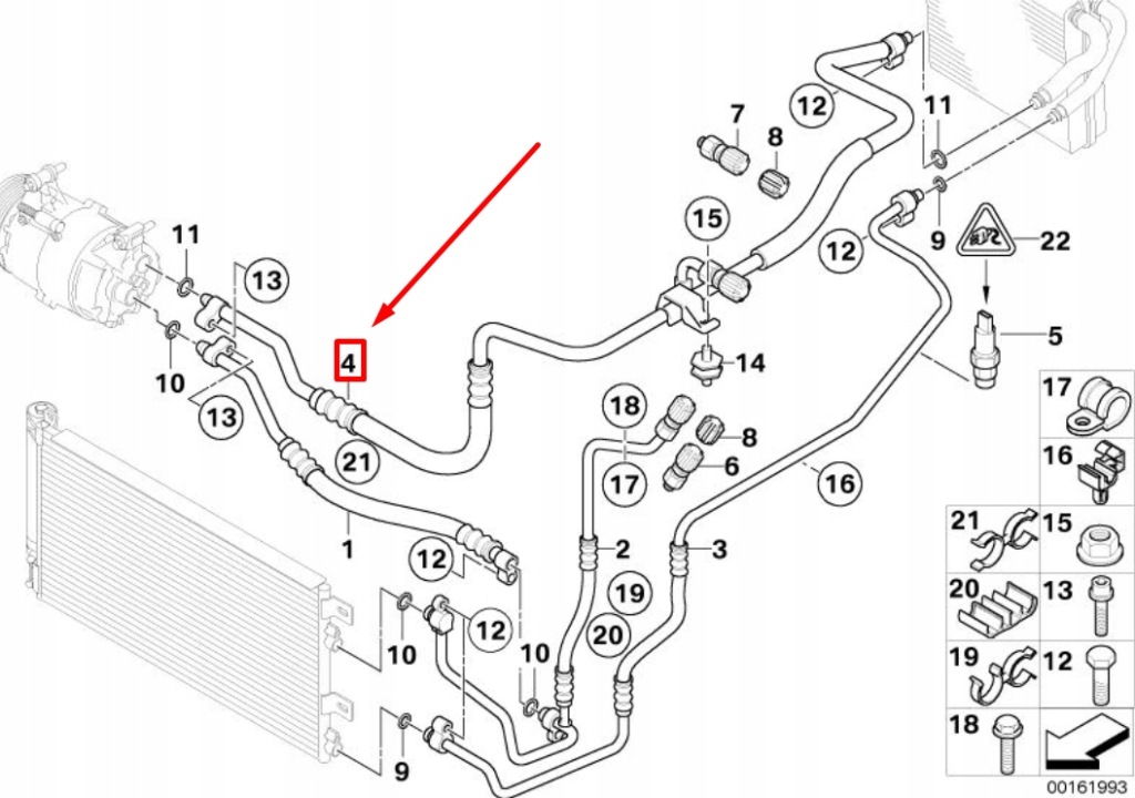 фото №4, Mini s cabrio r52 испаритель компрессор труба всасывающая 64509181966 оригинальная