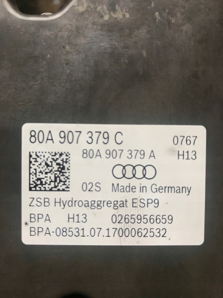 фото №5, Насос abs audi q5 sq5 80a premium acc dopis