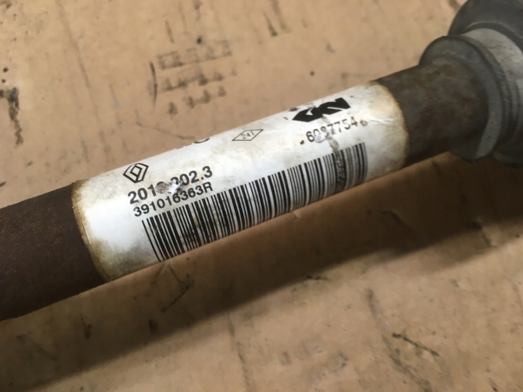 фото №3, Привідний вал ліва короткий renault captur i 1.5 dci 391016363r