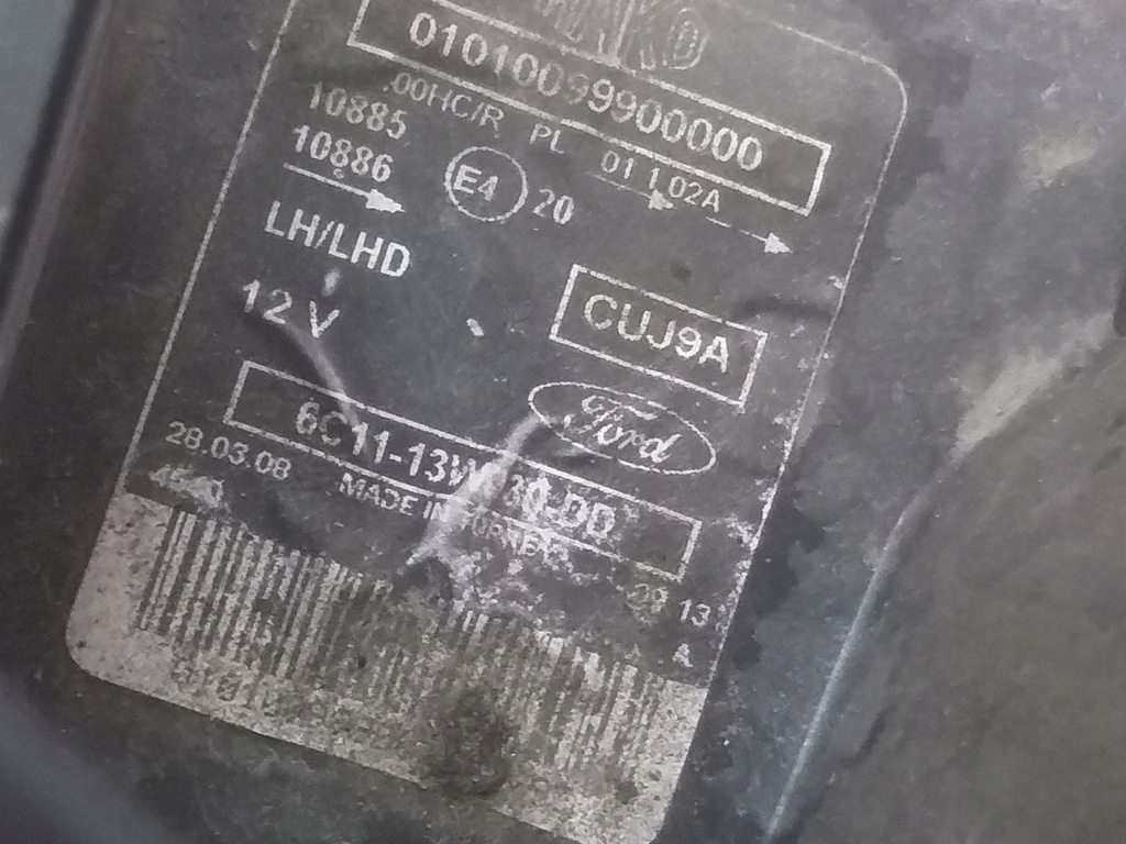 фото №10, Лампа лампы перед правая левая ford transit 06-