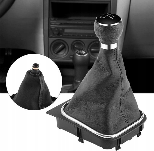 фото №6, Ручка переключения передач чехол vw golf v 5 jetta 5b