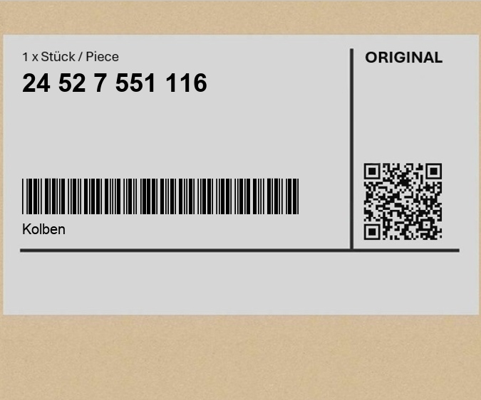 фото №1, Поршень mini clubman r55 lci r55 countryman r60 r53 paceman r61 cabrio r56