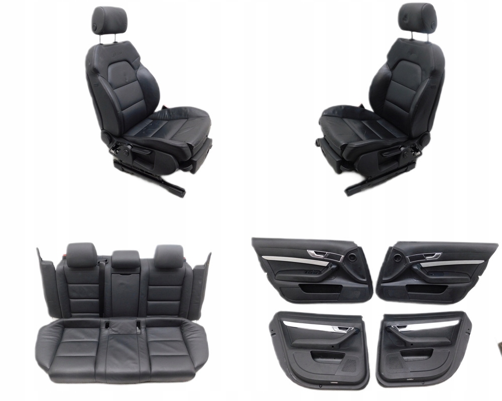 фото №1, Сиденья заднее сиденье обшивки kompl. - audi a6 c6 avant s-line