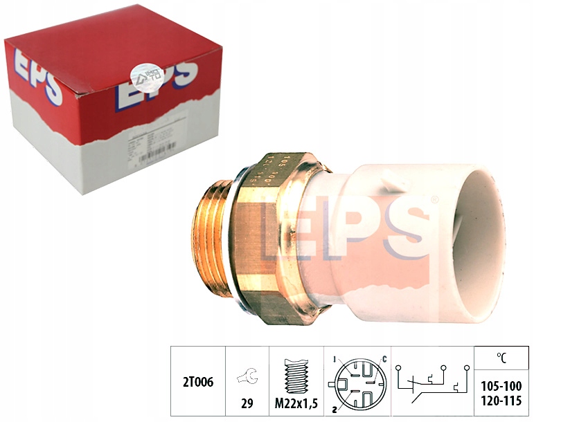 фото №1, Eps 1.850.649 перемикач термічний, вентилятор радіатора