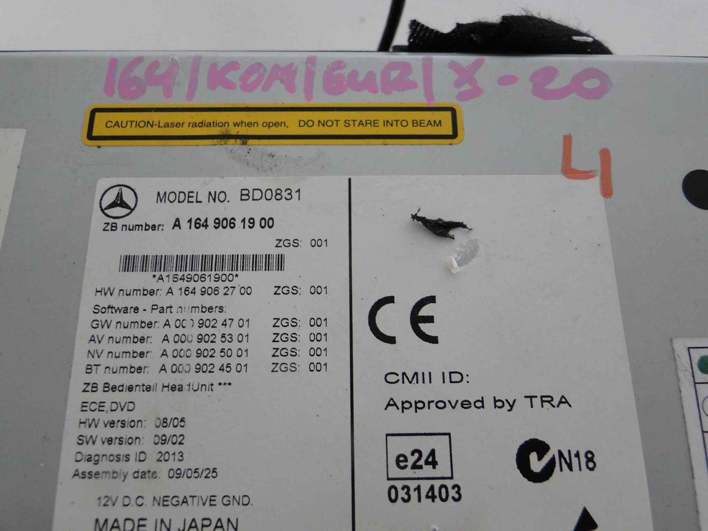 фото №6, Mercedes gl x164 164 lift радіо cd navi command