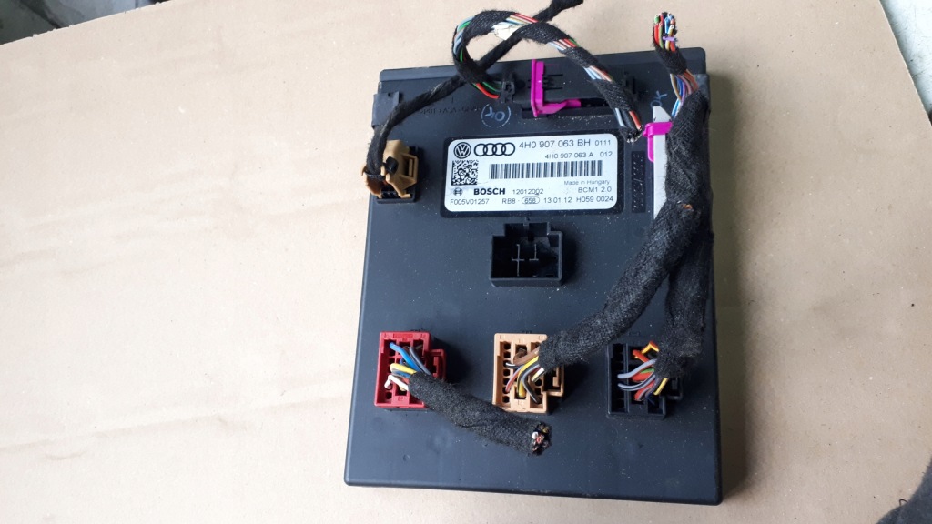 фото №1, Модуль комфорта audi оригинальный номер 4h0907063bh