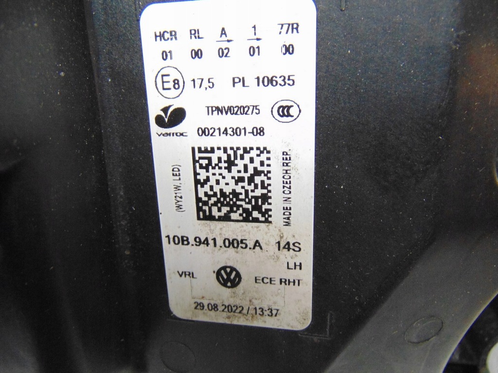 фото №16, Лампа ліва перед vw id3 10b941005a оригінал europa