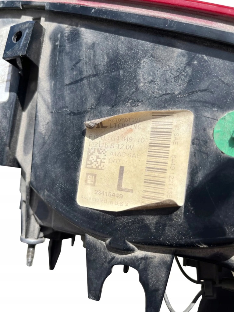 фото №7, Chevrolet camaro 2017 оригінальний номер лампа задня оригінал led usa ліва 23416449