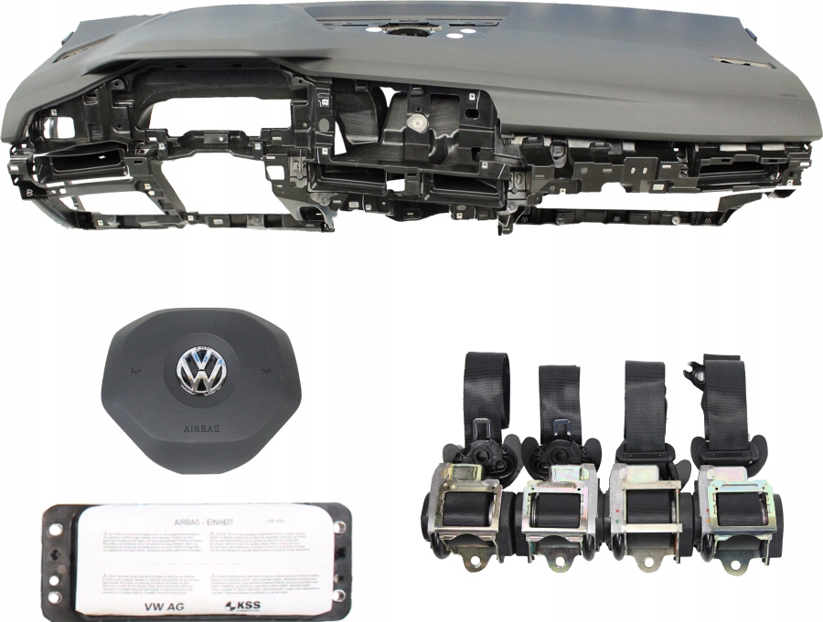 фото №1, Приборная панель консоль подушка безопасности ремни vw golf 8