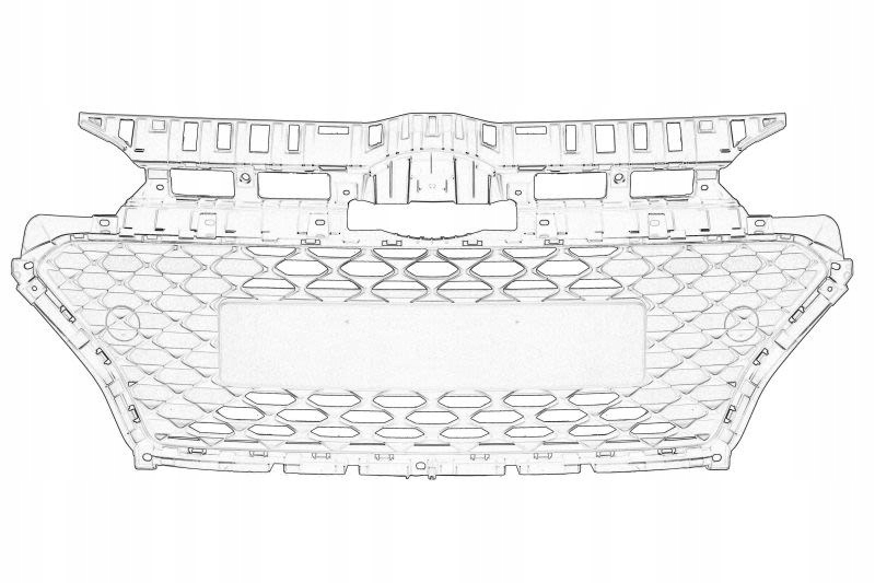 фото №1, Решётка радиатора перед оригинальный номер hyundai 86560c8ba0