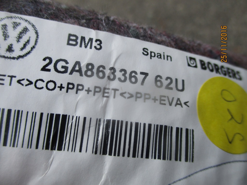 фото №5, Обшивка килимок 2ga863367 vw t-roc