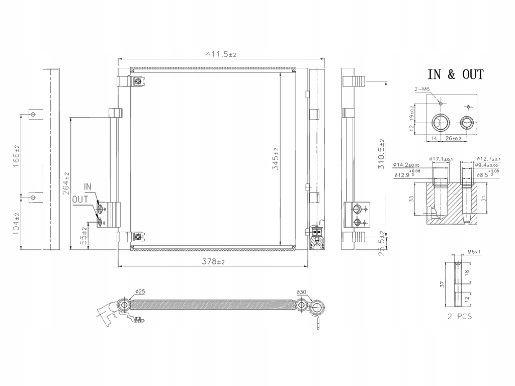 Купити Tesla s 2012-2015 радіатор кондиціонера 600761300b