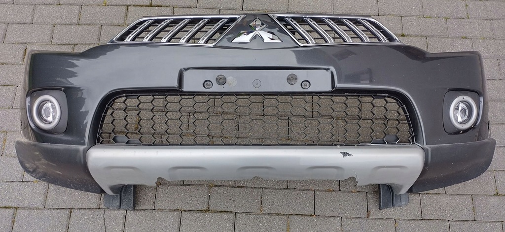 фото №9, Mitsubishi l200 4 iv lift 10-15 бампер передний kompletny лак a02