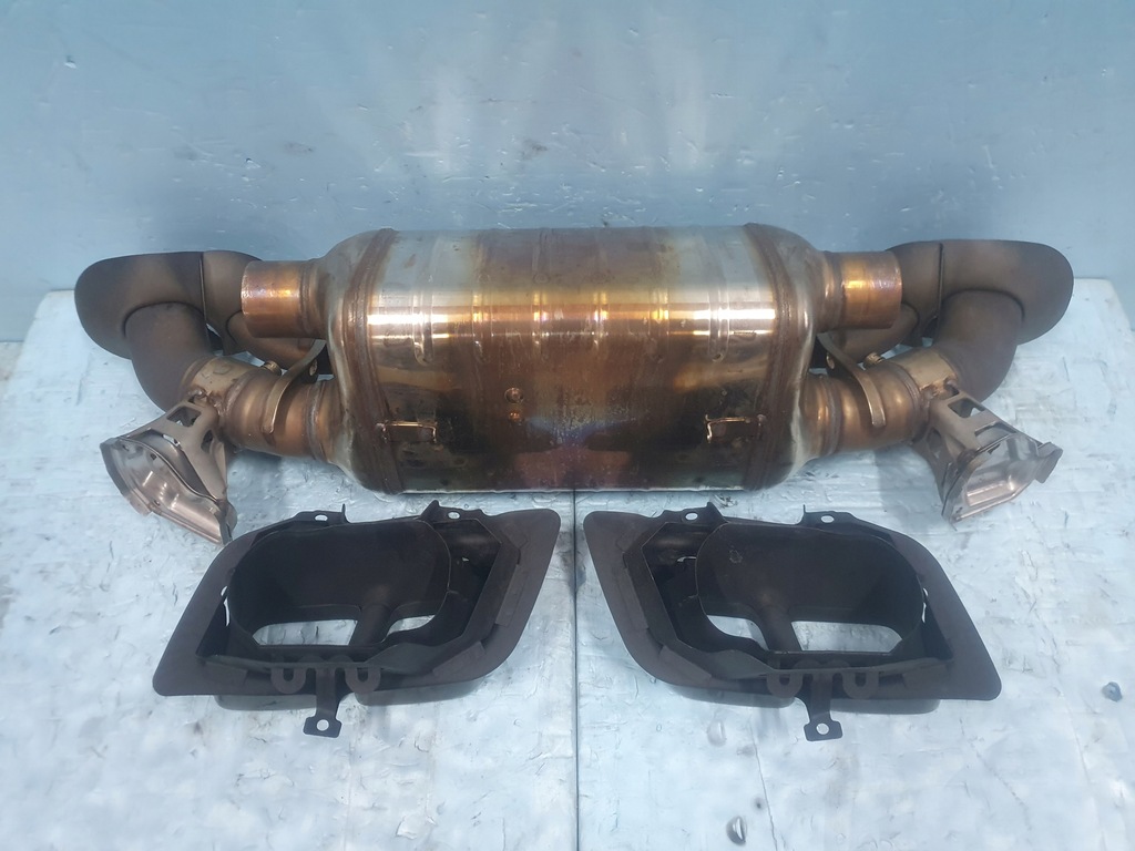 фото №5, Гаситель выхлоп porsche 911 992 turbo + насадки