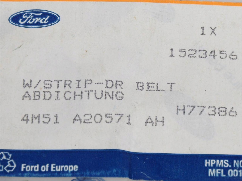 фото №3, Прокладка дверь левая передняя focus 04- 08-