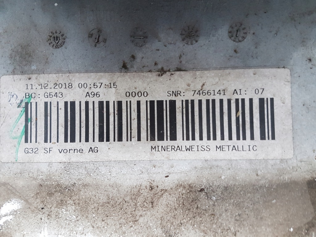 фото №11, Бампер передний перед bmw seria 6 g32 7466141