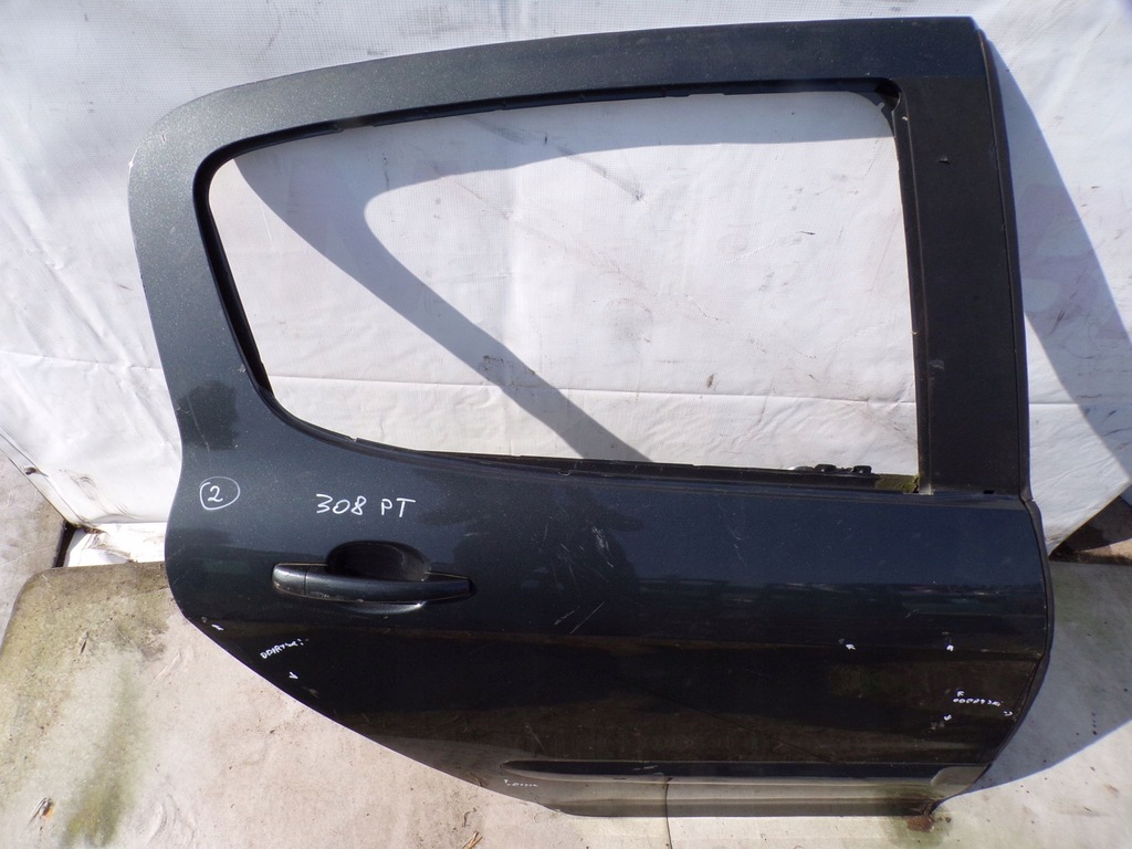 фото №3, Двері правий задня peugeot 308 t7 хетчбек hb