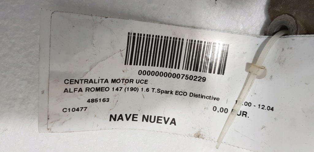 фото №4, Alfa romeo 147 1.6 16v бортовой компьютер двигателя #916