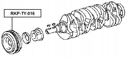 фото №3, Шків колінчастого вала toyota eng. 4afe 7afe 1.6 1.8